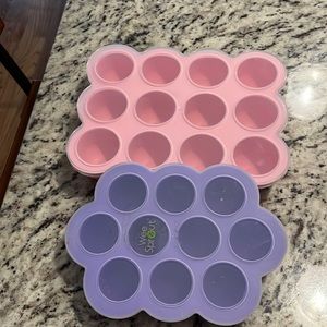 Wee sprout baby food silicone containers with covers